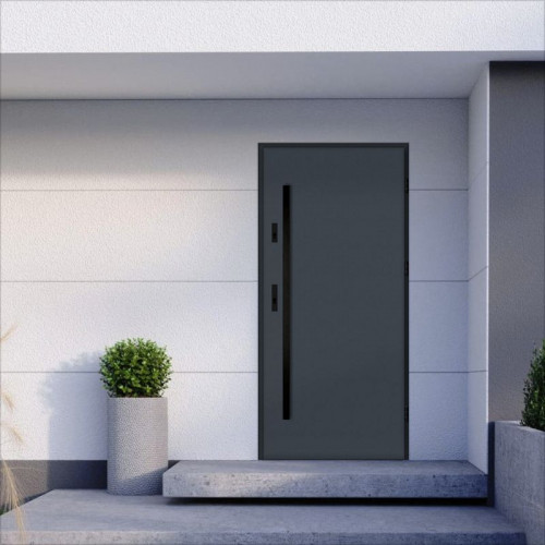 Дверь наружная входная с вертикальной ручкой MODERN DOORS с терморазрывом