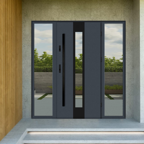 Дверь с боковыми окнами PORTO TSS1037AB