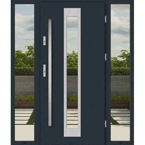 Дверь с боковыми окнами PORTO TSS1050AI