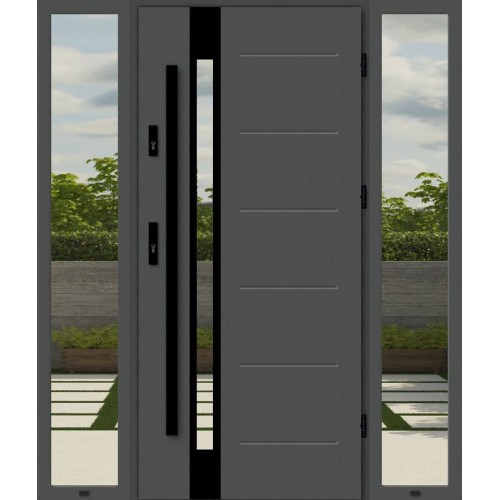 Дверь с боковыми окнами REGINA TSS4161AB
