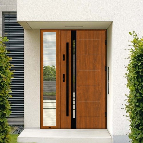 Дверь входная с боковым окном Regina TS5461 Black Edition