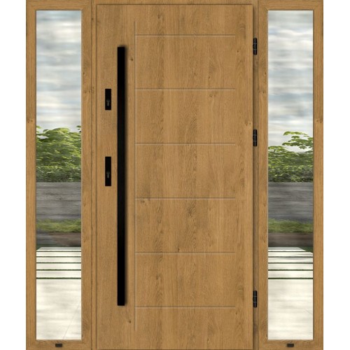 Дверь с боковыми фрамугами MODENA TSS4100AB