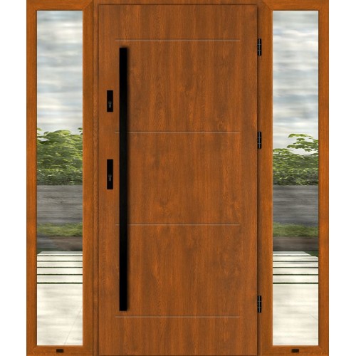 Дверь с двумя фрамугами ANCONA TSS5000AB