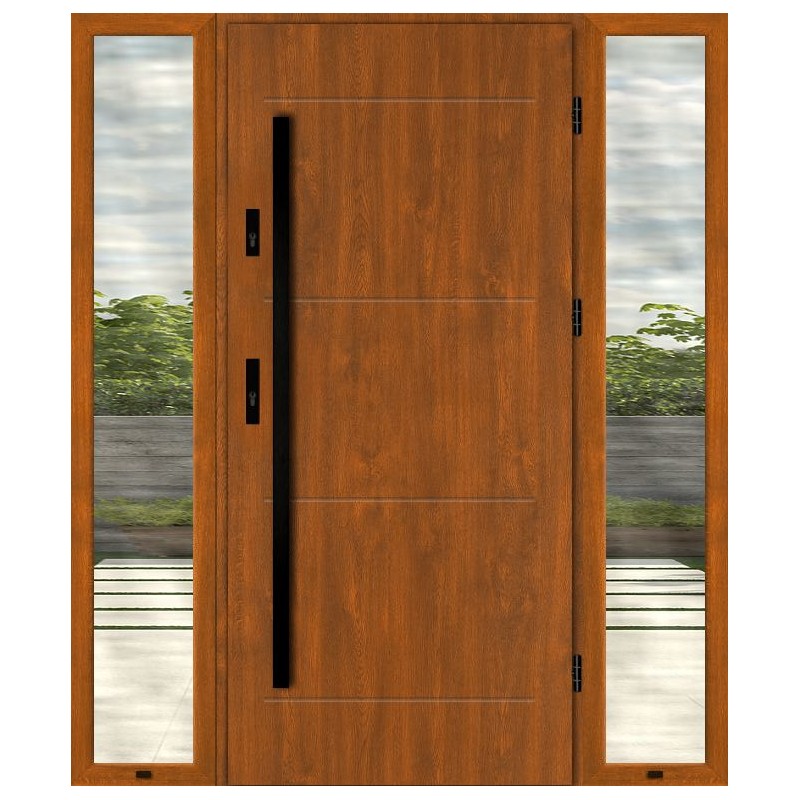 Дверь с двумя фрамугами ANCONA TSS5000AB
