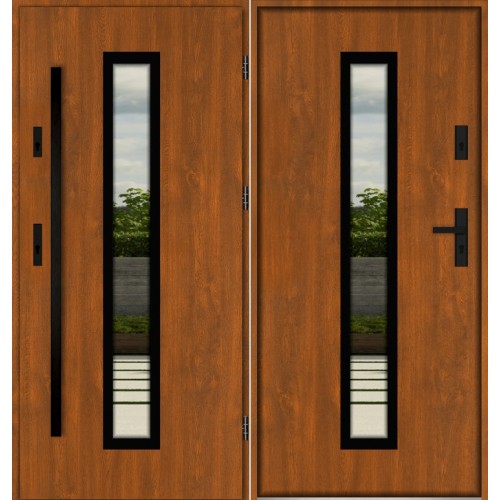Дверь входная со стеклом PORTO S1034AB