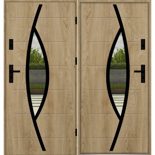 Дверь входная со стеклом VERONA S4240KB