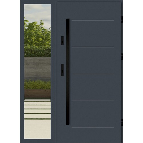 Дверь входная с боковой фрамугой ANZOLA TS6300AB